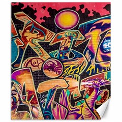 Doodle Wallpaper Texture Grafiti Multi Colored Art Canvas 20  X 24  by danenraven