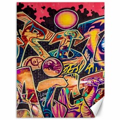 Doodle Wallpaper Texture Grafiti Multi Colored Art Canvas 36  X 48  by danenraven