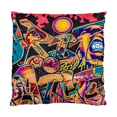 Doodle Wallpaper Texture Grafiti Multi Colored Art Standard Cushion Case (Two Sides)