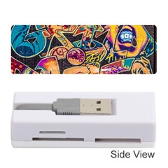 Doodle Wallpaper Texture Grafiti Multi Colored Art Memory Card Reader (Stick)