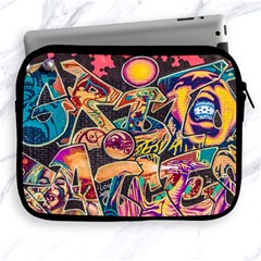 Doodle Wallpaper Texture Grafiti Multi Colored Art Apple iPad 2/3/4 Zipper Cases