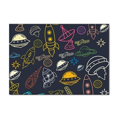 Seamless Outer Space Pattern Sticker A4 (10 Pack)