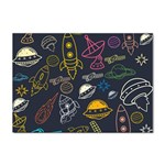 Seamless Outer Space Pattern Sticker A4 (100 pack) Front