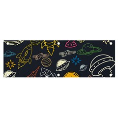 Seamless Outer Space Pattern Banner And Sign 6  X 2 