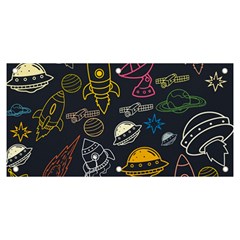 Seamless Outer Space Pattern Banner And Sign 6  X 3 