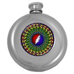 Grateful Dead Round Hip Flask (5 oz) Front