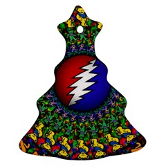 Grateful Dead Ornament (christmas Tree)  by Jancukart