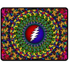 Grateful Dead Double Sided Fleece Blanket (medium)  by Jancukart