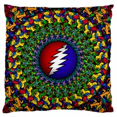 Grateful Dead Large Flano Cushion Case (one Side) by Jancukart