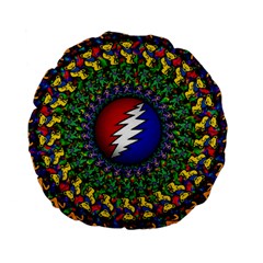 Grateful Dead Standard 15  Premium Flano Round Cushions by Jancukart