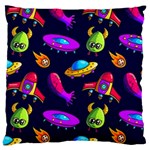 Space Pattern Large Cushion Case (Two Sides) Front