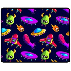 Space Pattern Double Sided Fleece Blanket (medium)  by Ravend