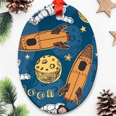 Missile Pattern Ornament (oval)