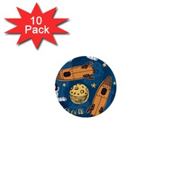 Missile Pattern 1  Mini Buttons (10 Pack)  by Ravend