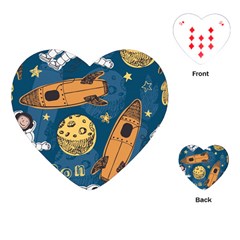 Missile Pattern Playing Cards Single Design (heart) by Ravend