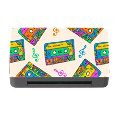 Seamless Pattern With Colorful Cassettes Hippie Style Doodle Musical Texture Wrapping Fabric Vector Memory Card Reader With Cf by Ravend