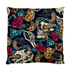 Vintage Art Tattoos Colorful Seamless Pattern Standard Cushion Case (one Side) by Ravend