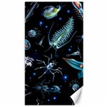 Colorful Abstract Pattern Consisting Glowing Lights Luminescent Images Marine Plankton Dark Canvas 40  x 72  39.28 x69.23  Canvas - 1