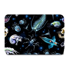 Colorful Abstract Pattern Consisting Glowing Lights Luminescent Images Marine Plankton Dark Plate Mats by Ravend