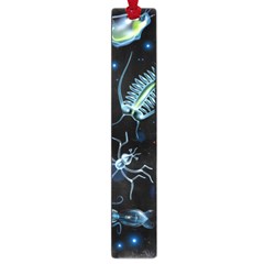 Colorful Abstract Pattern Consisting Glowing Lights Luminescent Images Marine Plankton Dark Large Book Marks by Ravend