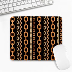 Gold Chain Jewelry Seamless Pattern Large Mousepad by Ravend