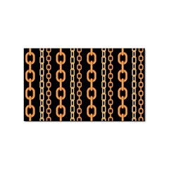 Gold Chain Jewelry Seamless Pattern Sticker (Rectangular)