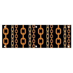 Gold Chain Jewelry Seamless Pattern Banner and Sign 6  x 2 