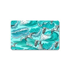 Sea Wave Seamless Pattern Magnet (name Card)