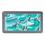 Sea Wave Seamless Pattern Memory Card Reader (Mini) Front