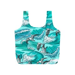 Sea Wave Seamless Pattern Full Print Recycle Bag (s) by Ravend