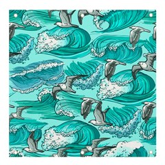 Sea Wave Seamless Pattern Banner And Sign 4  X 4 