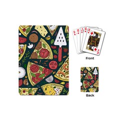 Vector Seamless Pizza Slice Pattern Hand Drawn Pizza Illustration Great Pizzeria Menu Background Playing Cards Single Design (mini)