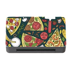 Vector Seamless Pizza Slice Pattern Hand Drawn Pizza Illustration Great Pizzeria Menu Background Memory Card Reader With Cf by Ravend