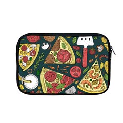 Vector Seamless Pizza Slice Pattern Hand Drawn Pizza Illustration Great Pizzeria Menu Background Apple Macbook Pro 13  Zipper Case by Ravend