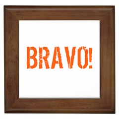 Bravo! Italian Saying Framed Tile by ConteMonfrey