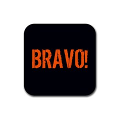 Bravo! Italian Saying Rubber Coaster (square) by ConteMonfrey