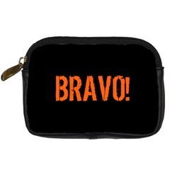 Bravo! Italian Saying Digital Camera Leather Case by ConteMonfrey