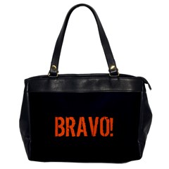 Bravo! Italian Saying Oversize Office Handbag by ConteMonfrey