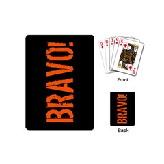 Bravo! Italian Saying Playing Cards Single Design (mini) by ConteMonfrey