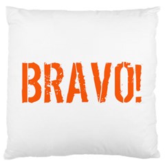 Bravo! Italian Saying Standard Flano Cushion Case (one Side) by ConteMonfrey