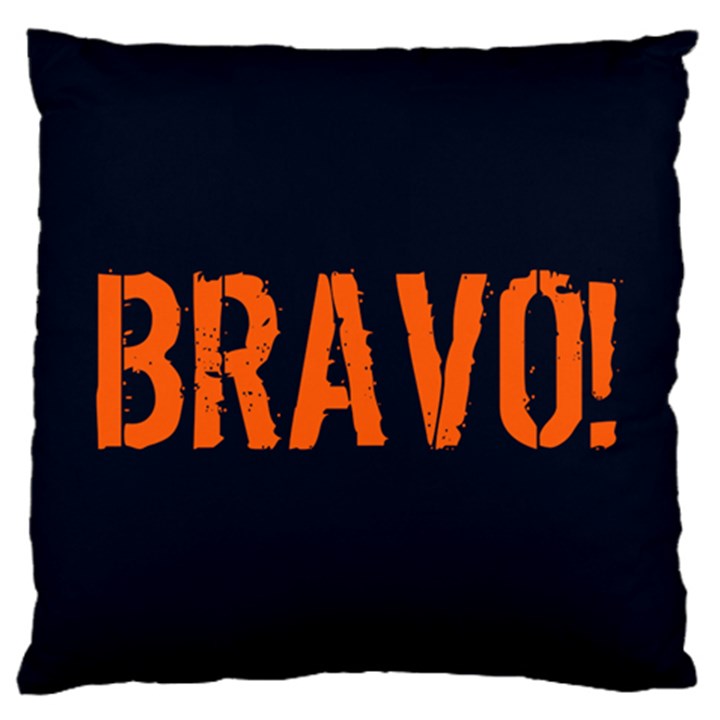 Bravo! Italian saying Standard Flano Cushion Case (Two Sides)