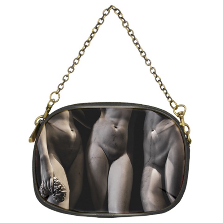 Three Graces Sculpture Detail Chain Purse (Two Sides)