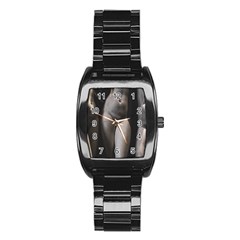 Three Graces Sculpture Detail Stainless Steel Barrel Watch by dflcprintsclothing