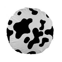 Cow Pattern Standard 15  Premium Flano Round Cushions by Wegoenart