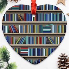 Bookshelf Ornament (heart) by Wegoenart