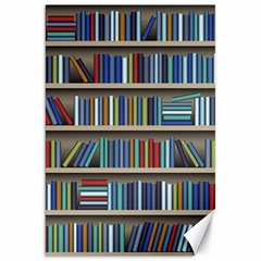 Bookshelf Canvas 20  X 30  by Wegoenart