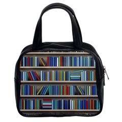 Bookshelf Classic Handbag (two Sides) by Wegoenart