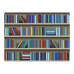 Bookshelf Double Sided Flano Blanket (mini)  by Wegoenart