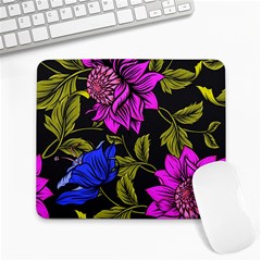 Botany Floral Flower Plant Petals Large Mousepad by Wegoenart