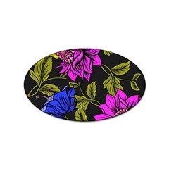 Botany Floral Flower Plant Petals Sticker Oval (10 Pack)